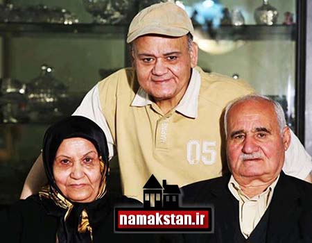 اکبر عبدی در کنار پدر و مادرش +‌ عکس