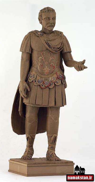 ماکت کارتنی یک سرباز باستانی به شکلی دیدنی و چشم نواز