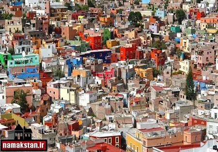 شهر رنگ ها در مکزیک + تصاویر و عکس ها
