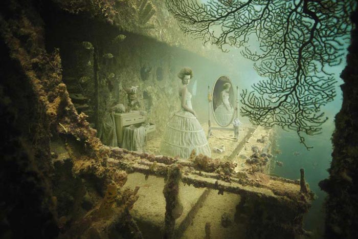 تصاویر و عکس هایی باورنکردنی از یک نمایشگاه عکاسی در زیر آب دریا